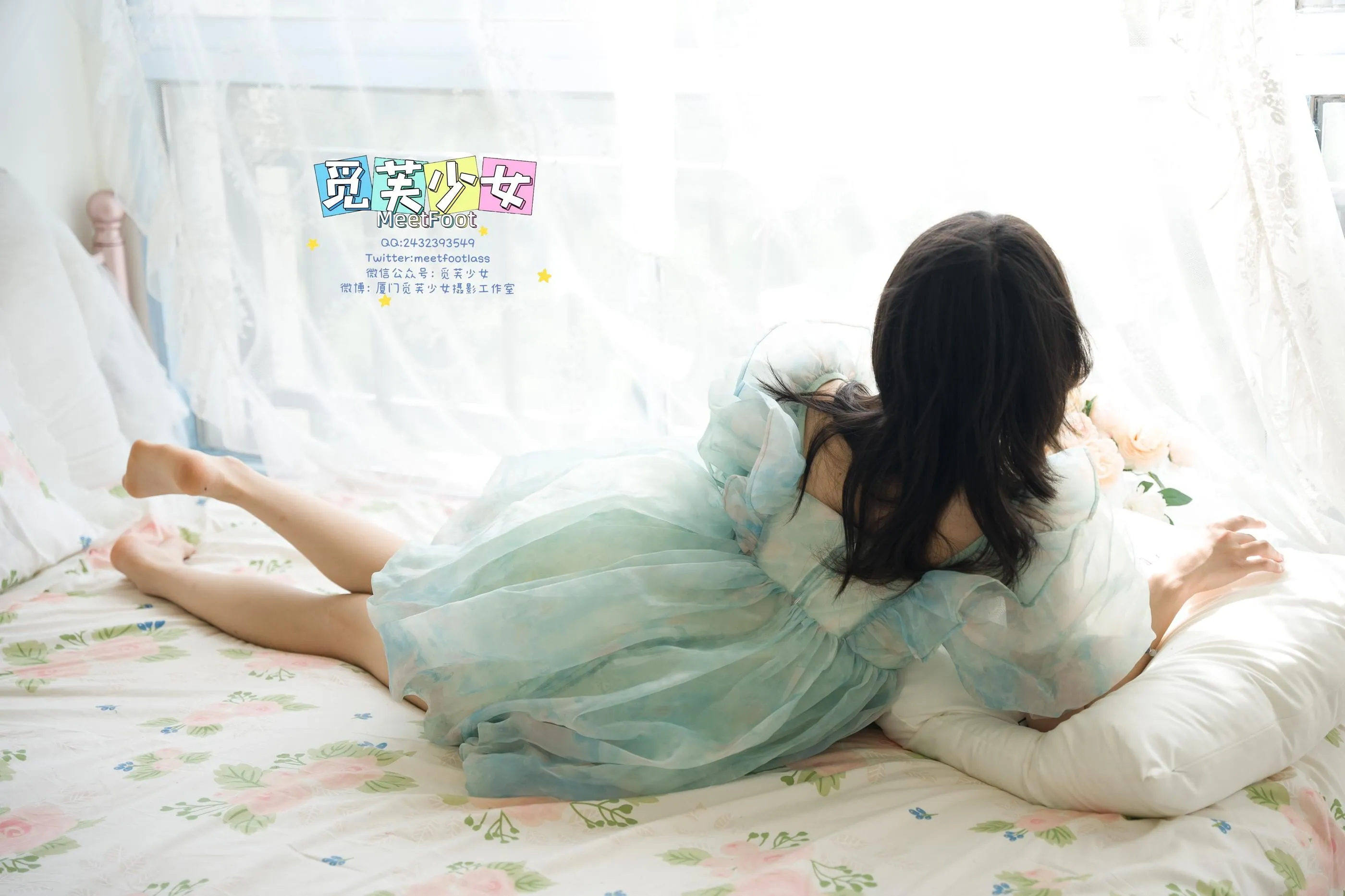 觅芙少女 NO.033 小婉-一袭蓝色纱裙构筑今晚浪漫的梦境-PIC [249P]插图4